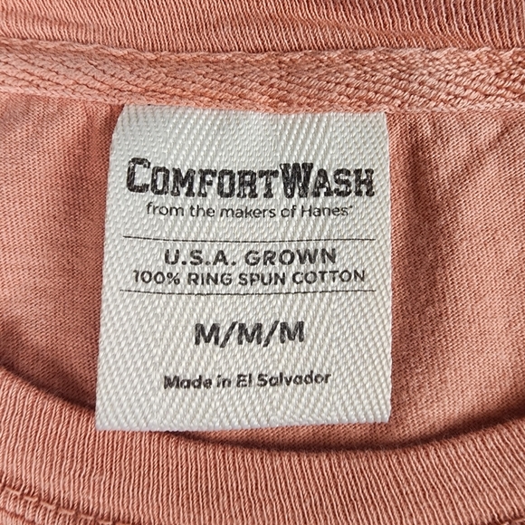 Scrub Life Peach T-Shirt By Comfort Wash Womens Size Medium Pink Graphics - Picture 4 of 8